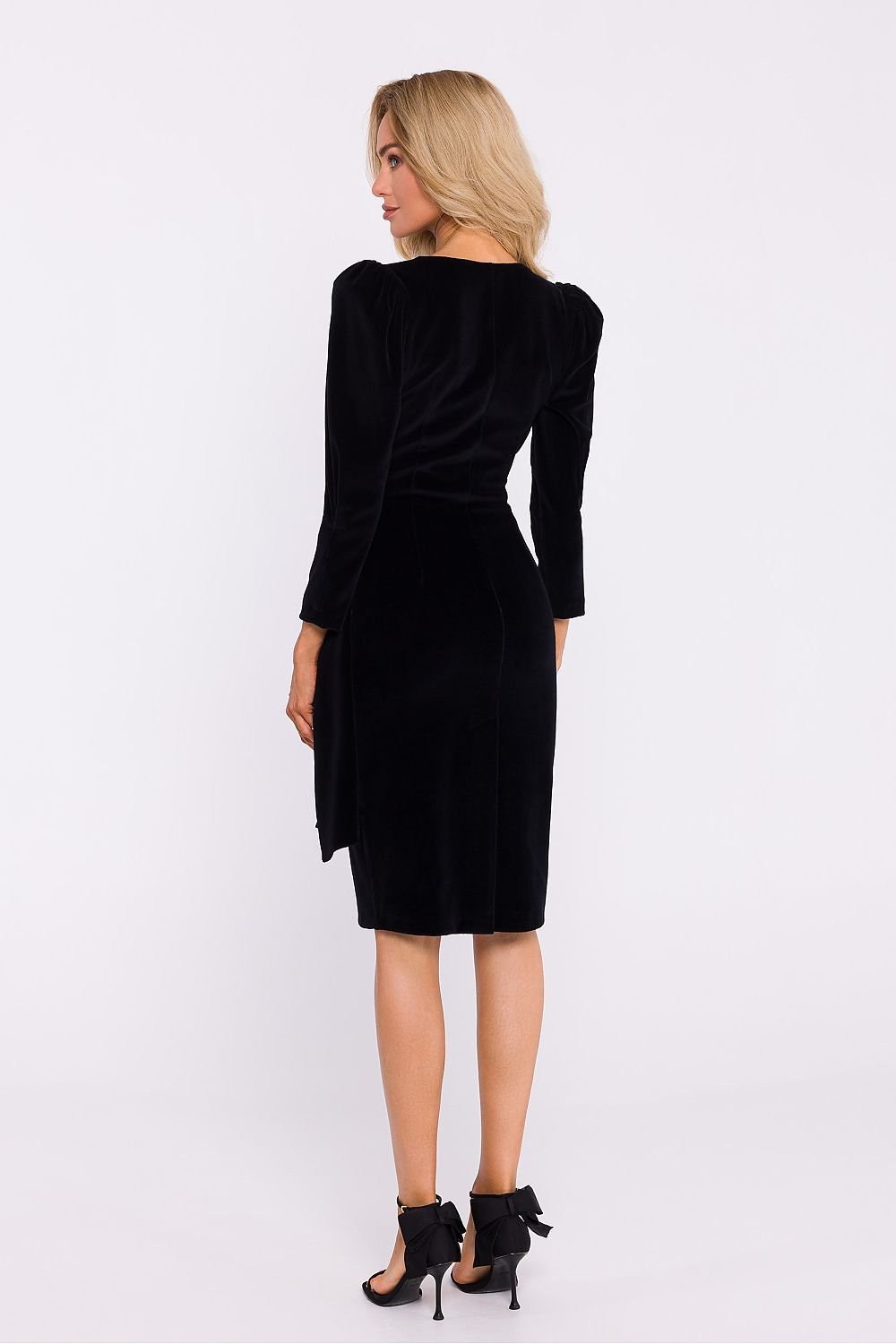 Velour-Strickkleid