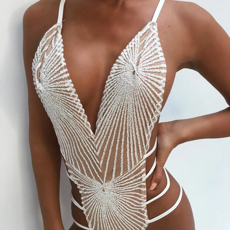 Swimwear mit Diamanten